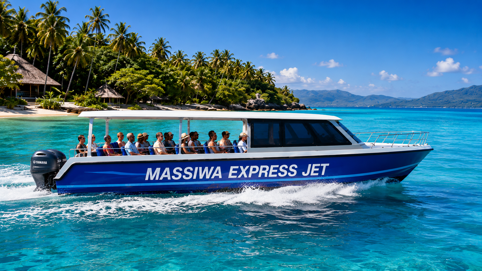 Massiwa Express Jet le long des côtes comoriennes